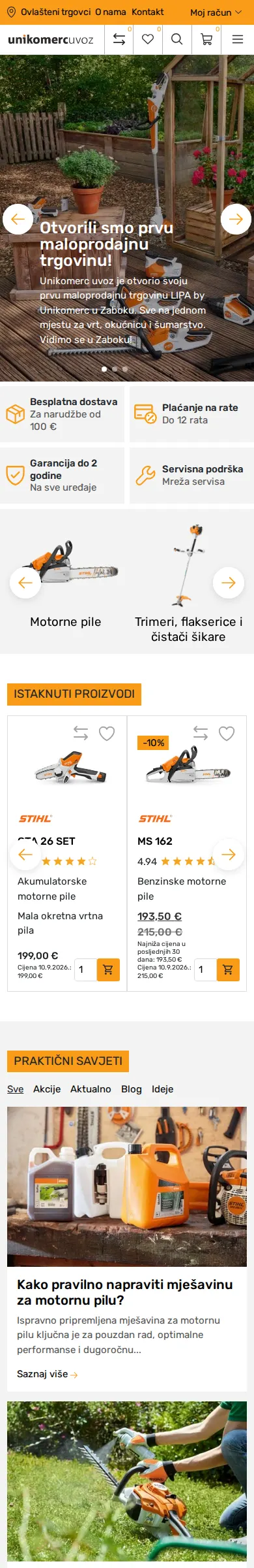 unikomerc-uvoz.hr mobilno